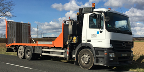 Mercedes-porte-engins-STED-Transport